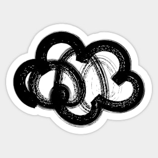 Cloud of inky evil Sticker